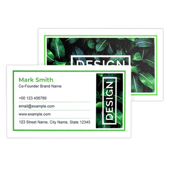 Visitenkarten quer 4/4 farbig 90 x 50 mm (beidseitiger Druck) mit Logo gestalten lassen – Produktansicht 1